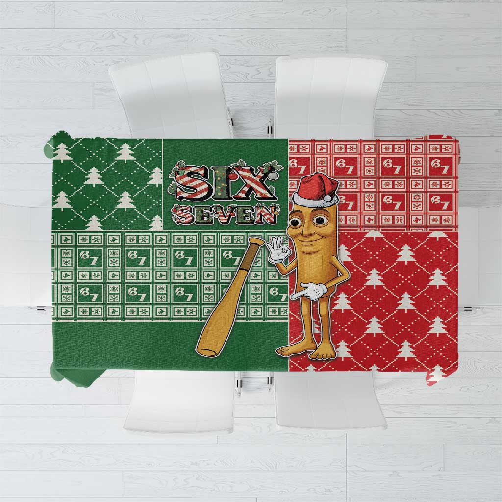 Six Seven Christmas Tablecloth Funny Tung Tung Tung Sahur - Wonder Print Shop