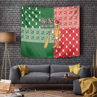 Six Seven Christmas Tapestry Funny Tung Tung Tung Sahur - Wonder Print Shop