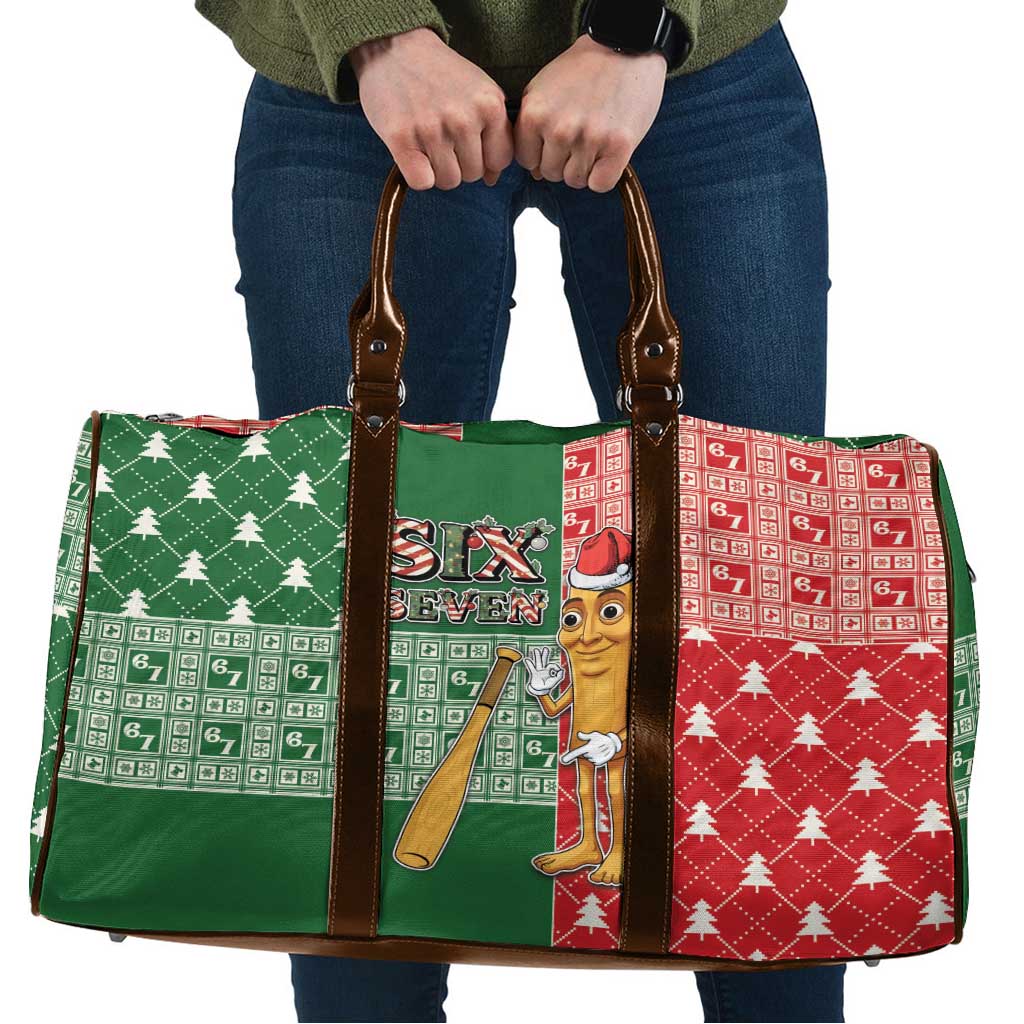 Six Seven Christmas Travel Bag Funny Tung Tung Tung Sahur - Wonder Print Shop