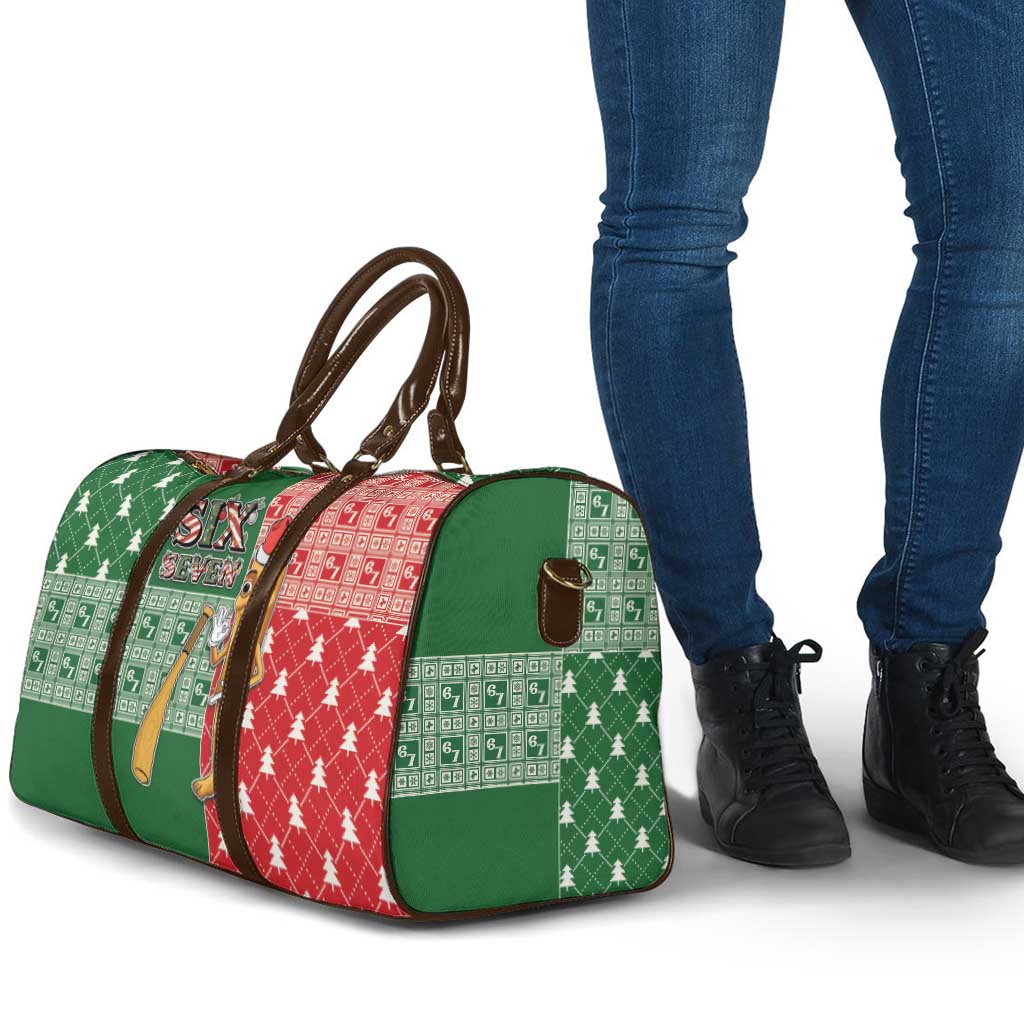 Six Seven Christmas Travel Bag Funny Tung Tung Tung Sahur - Wonder Print Shop