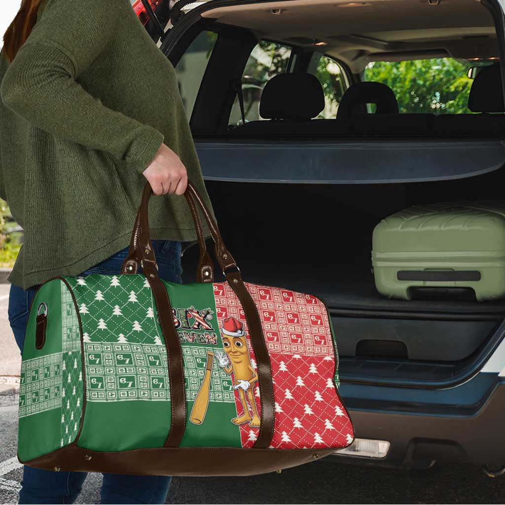 Six Seven Christmas Travel Bag Funny Tung Tung Tung Sahur - Wonder Print Shop