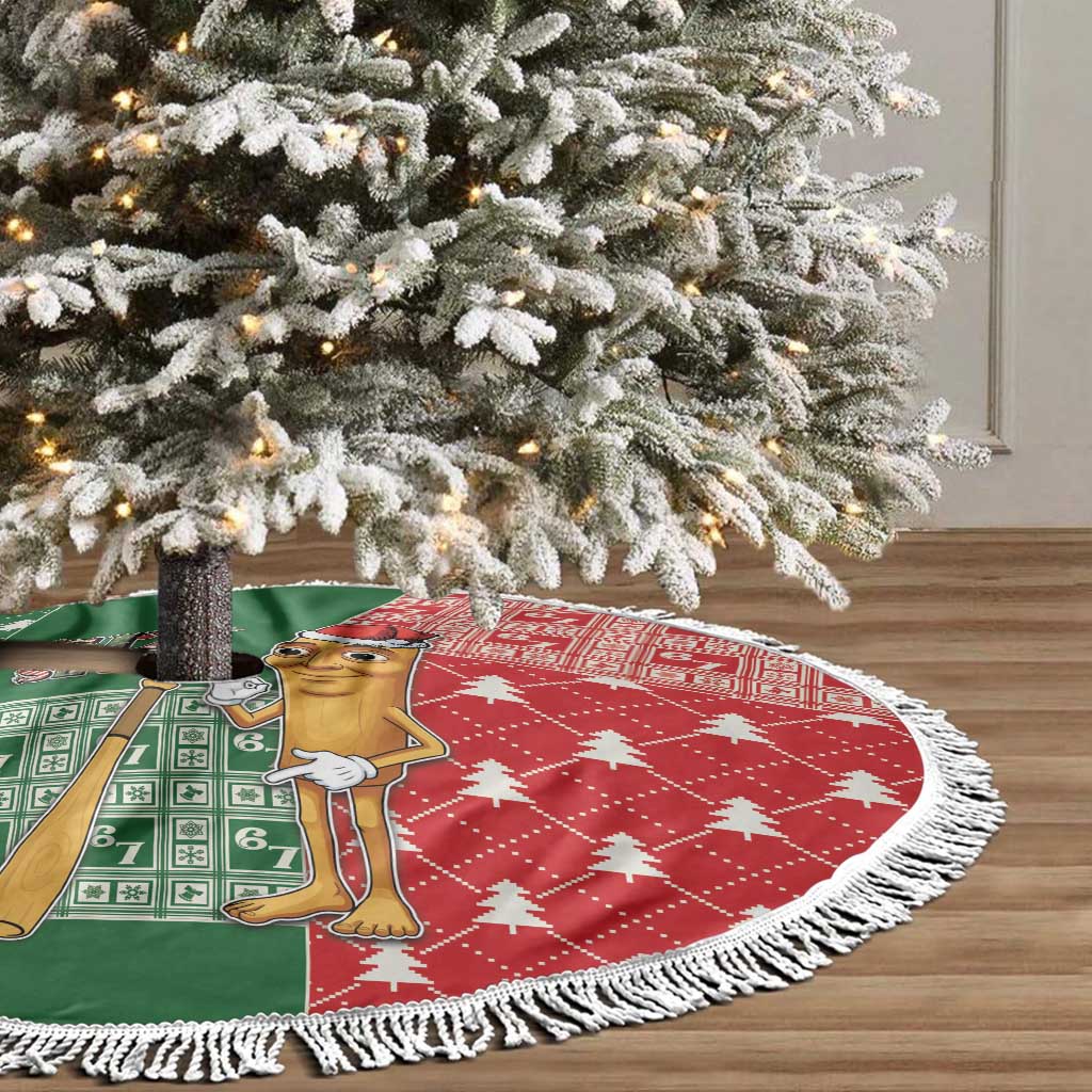 Six Seven Christmas Tree Skirt Funny Tung Tung Tung Sahur - Wonder Print Shop