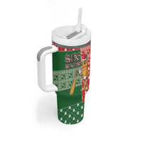 Six Seven Christmas Tumbler With Handle Funny Tung Tung Tung Sahur - Wonder Print Shop