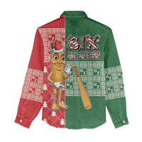 Six Seven Christmas Women Casual Shirt Funny Tung Tung Tung Sahur - Wonder Print Shop