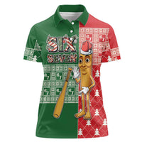 Six Seven Christmas Women Polo Shirt Funny Tung Tung Tung Sahur - Wonder Print Shop