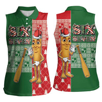 Six Seven Christmas Women Sleeveless Polo Shirt Funny Tung Tung Tung Sahur - Wonder Print Shop