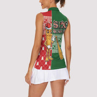 Six Seven Christmas Women Sleeveless Polo Shirt Funny Tung Tung Tung Sahur - Wonder Print Shop