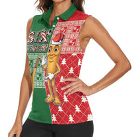 Six Seven Christmas Women Sleeveless Polo Shirt Funny Tung Tung Tung Sahur - Wonder Print Shop