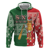 Six Seven Christmas Zip Hoodie Funny Tung Tung Tung Sahur - Wonder Print Shop