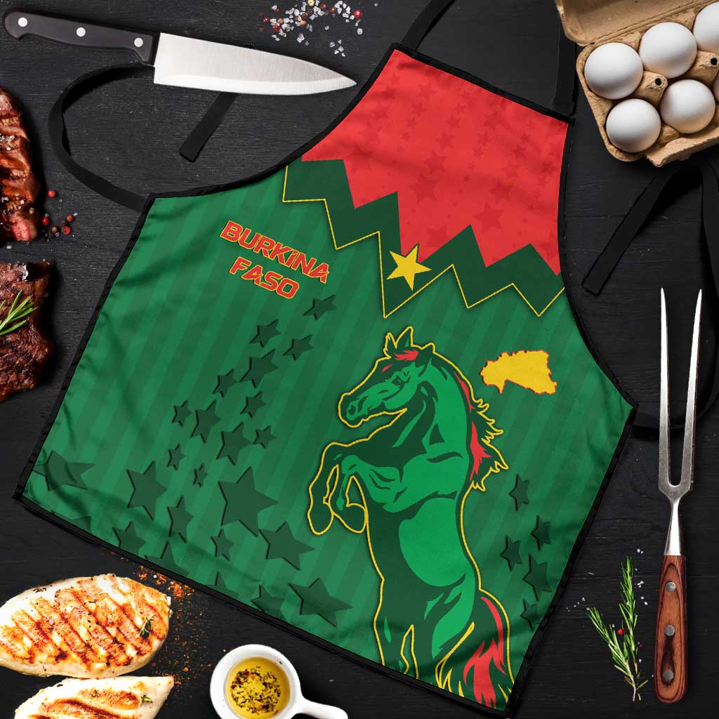 Football Burkina Faso Apron Rising Star And Horse Sport Style - Wonder Print Shop