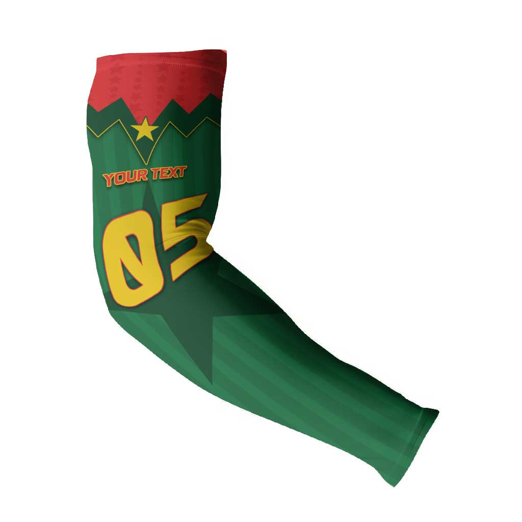Custom Football Burkina Faso Arm Sleeves Rising Star And Horse Sport Style - Wonder Print Shop