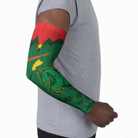 Custom Football Burkina Faso Arm Sleeves Rising Star And Horse Sport Style - Wonder Print Shop