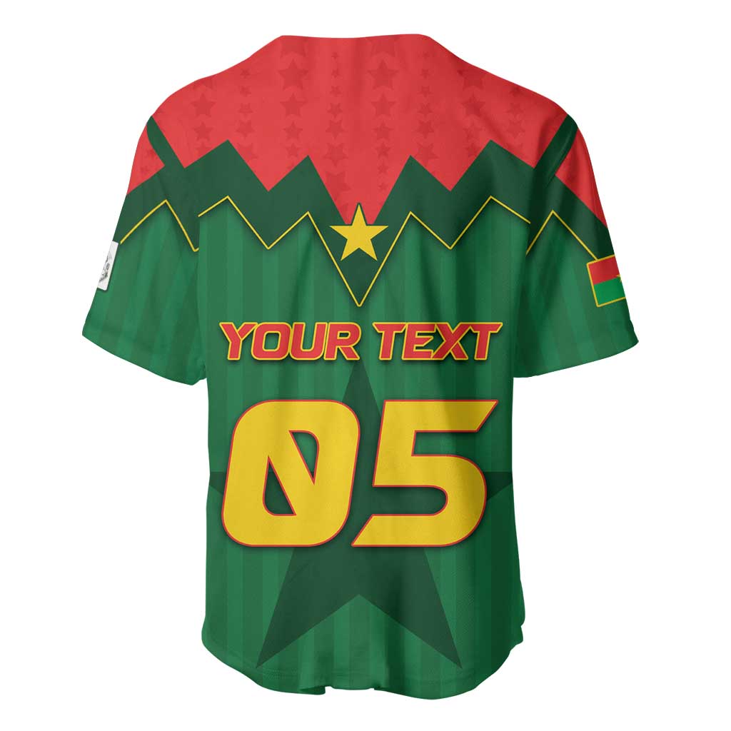 Custom Football Burkina Faso Baseball Jersey Rising Star And Horse Sport Style - Wonder Print Shop