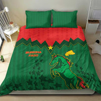 Football Burkina Faso Bedding Set Rising Star And Horse Sport Style - Wonder Print Shop