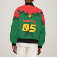 Custom Football Burkina Faso Bomber Jacket Rising Star And Horse Sport Style - Wonder Print Shop