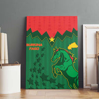 Football Burkina Faso Canvas Wall Art Rising Star And Horse Sport Style - Wonder Print Shop