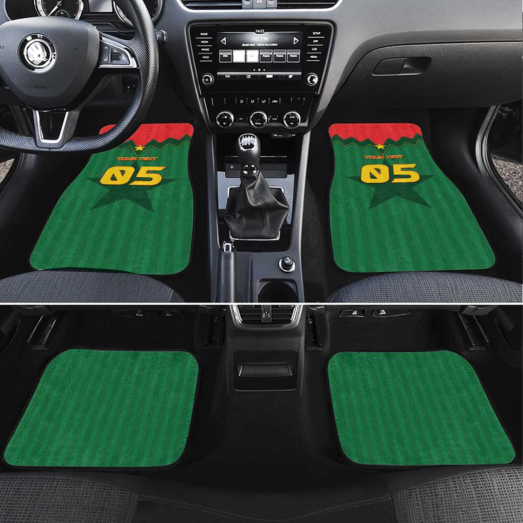 Custom Football Burkina Faso Car Mats Rising Star And Horse Sport Style - Wonder Print Shop
