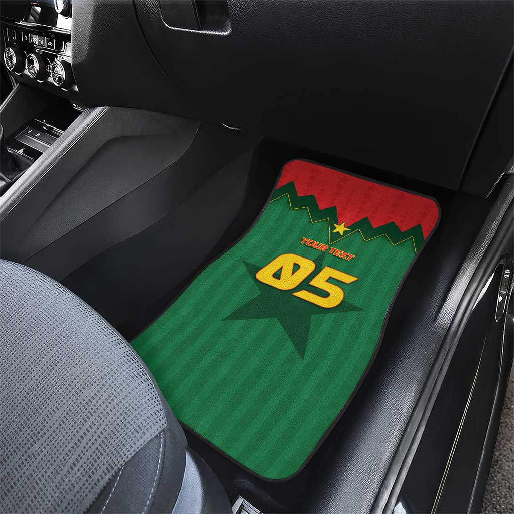 Custom Football Burkina Faso Car Mats Rising Star And Horse Sport Style - Wonder Print Shop