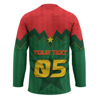 Custom Football Burkina Faso Hockey Jersey Rising Star And Horse Sport Style - Wonder Print Shop