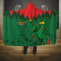 Football Burkina Faso Hooded Blanket Rising Star And Horse Sport Style - Wonder Print Shop