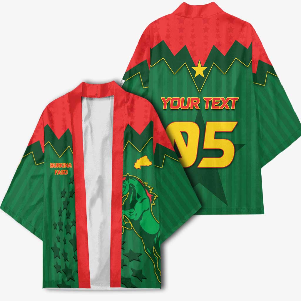 Custom Football Burkina Faso Kimono Rising Star And Horse Sport Style - Wonder Print Shop