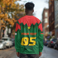 Custom Football Burkina Faso Long Sleeve Shirt Rising Star And Horse Sport Style - Wonder Print Shop