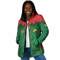 Custom Football Burkina Faso Padded Jacket Rising Star And Horse Sport Style - Wonder Print Shop