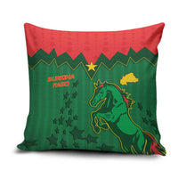 Football Burkina Faso Pillow Cover Rising Star And Horse Sport Style - Wonder Print Shop