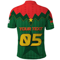 Custom Football Burkina Faso Polo Shirt Rising Star And Horse Sport Style - Wonder Print Shop