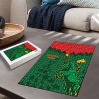 Football Burkina Faso Puzzle Rising Star And Horse Sport Style - Wonder Print Shop