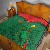 Football Burkina Faso Quilt Rising Star And Horse Sport Style - Wonder Print Shop