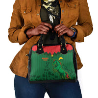 Football Burkina Faso Shoulder Handbag Rising Star And Horse Sport Style - Wonder Print Shop