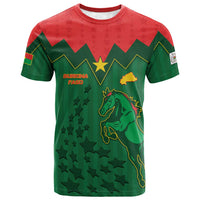 Custom Football Burkina Faso T shirt Rising Star And Horse Sport Style - Wonder Print Shop