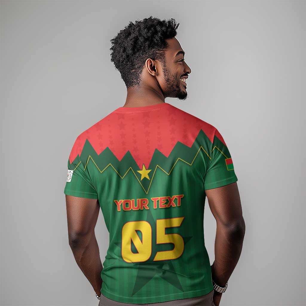 Custom Football Burkina Faso T shirt Rising Star And Horse Sport Style - Wonder Print Shop