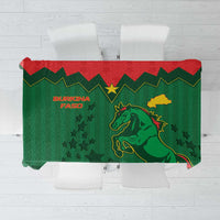 Football Burkina Faso Tablecloth Rising Star And Horse Sport Style - Wonder Print Shop