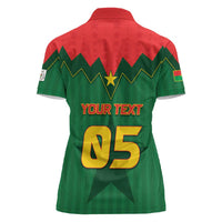 Custom Football Burkina Faso Women Polo Shirt Rising Star And Horse Sport Style - Wonder Print Shop