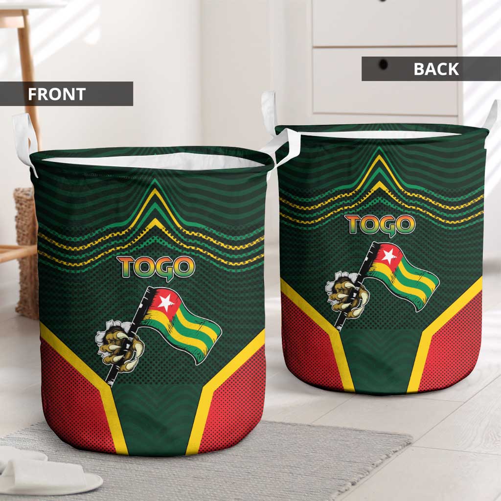 Togo Laundry Basket Lion Claw Flag Sport Style - Wonder Print Shop
