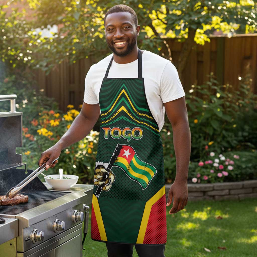 Togo Apron Lion Claw Flag Sport Style - Wonder Print Shop