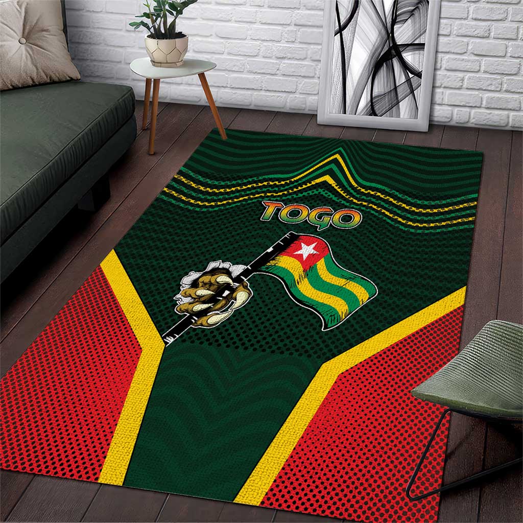 Togo Area Rug Lion Claw Flag Sport Style - Wonder Print Shop