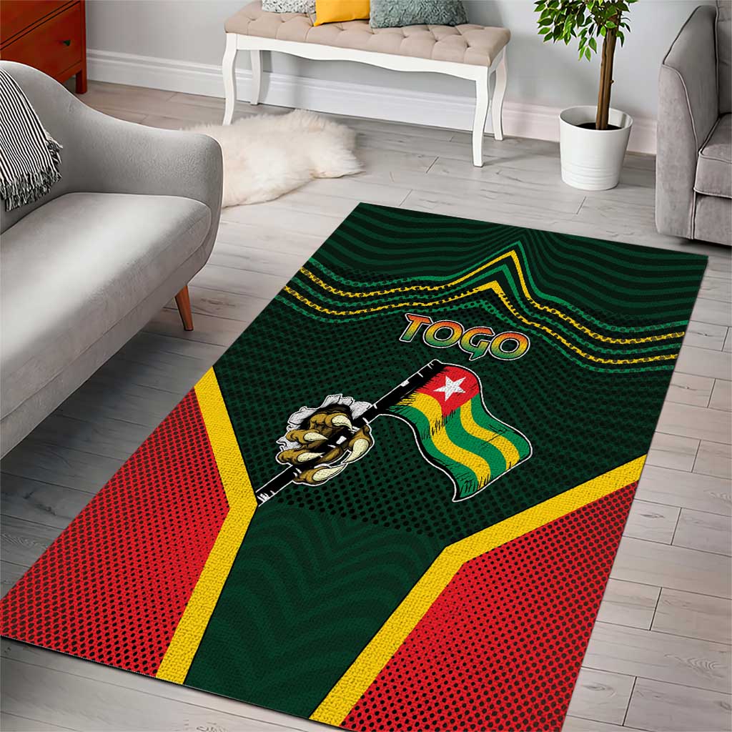 Togo Area Rug Lion Claw Flag Sport Style - Wonder Print Shop