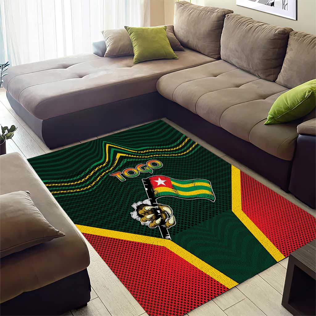 Togo Area Rug Lion Claw Flag Sport Style - Wonder Print Shop
