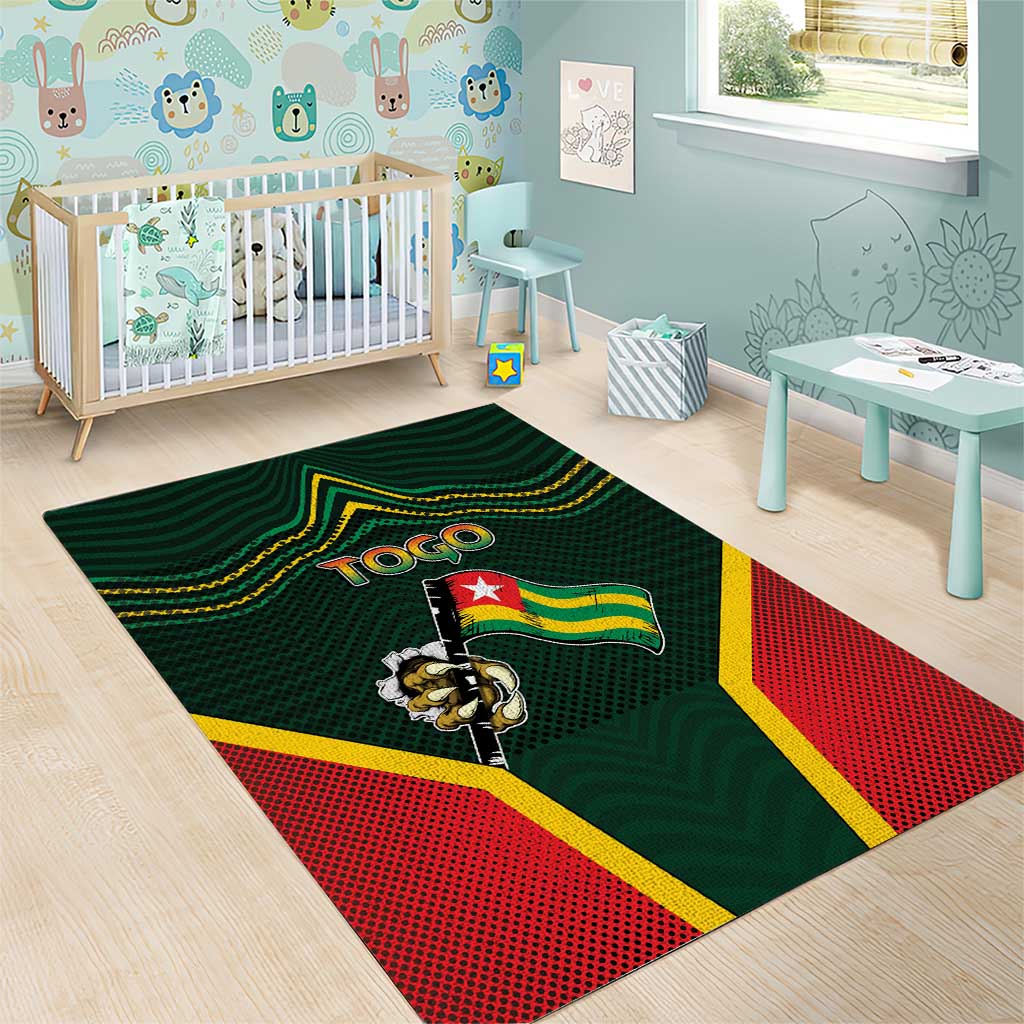 Togo Area Rug Lion Claw Flag Sport Style - Wonder Print Shop