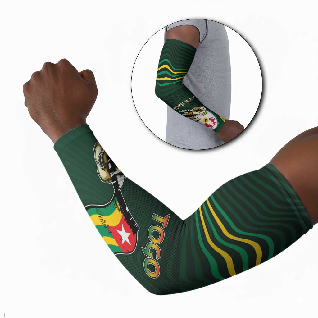 Personalized Togo Arm Sleeves Lion Claw Flag Sport Style - Wonder Print Shop