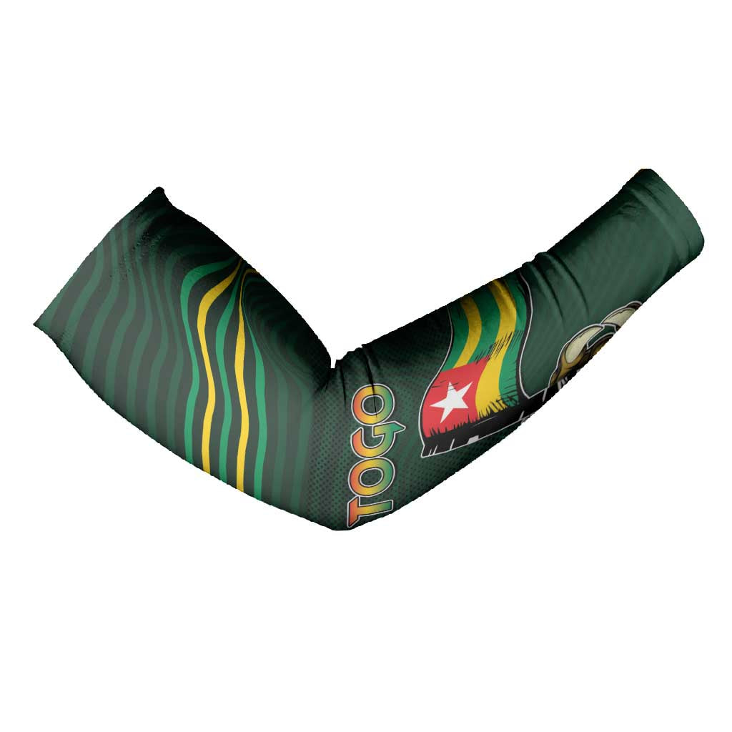 Personalized Togo Arm Sleeves Lion Claw Flag Sport Style - Wonder Print Shop