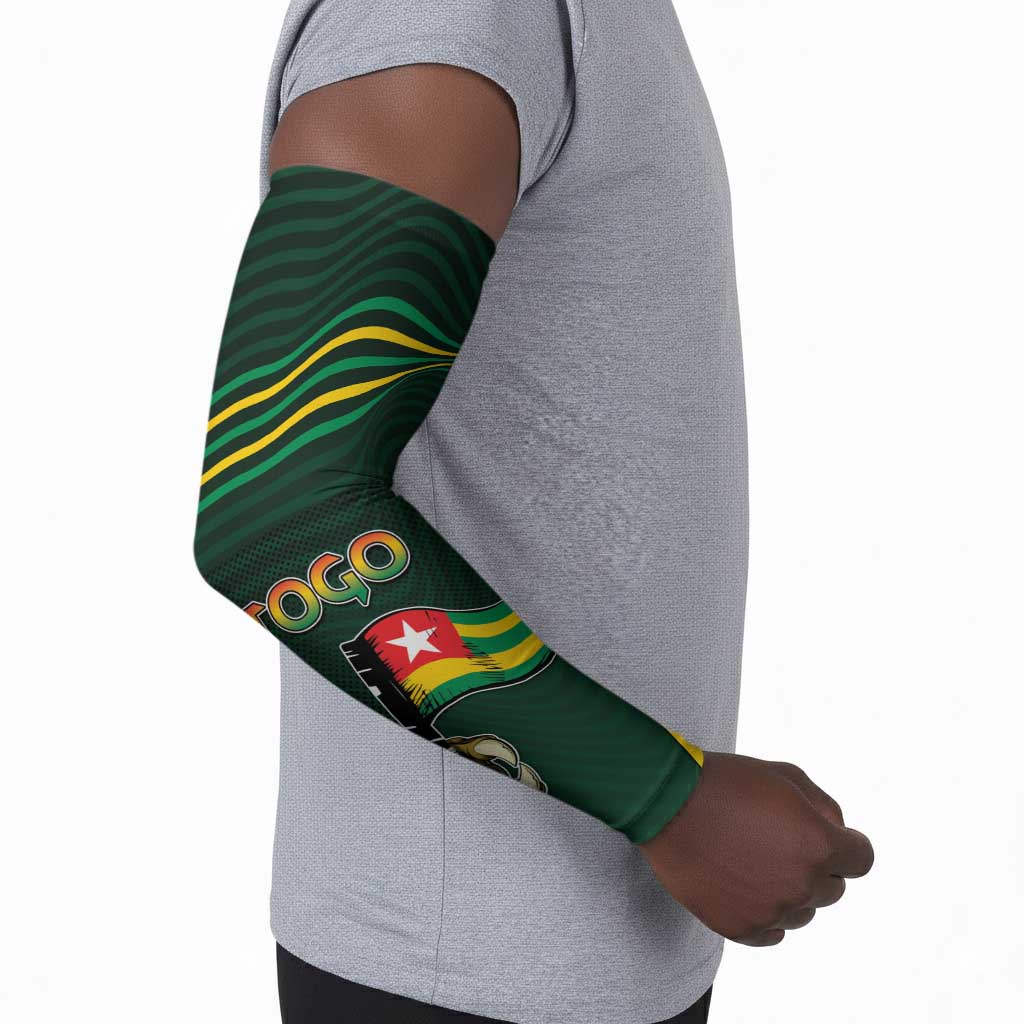 Personalized Togo Arm Sleeves Lion Claw Flag Sport Style - Wonder Print Shop
