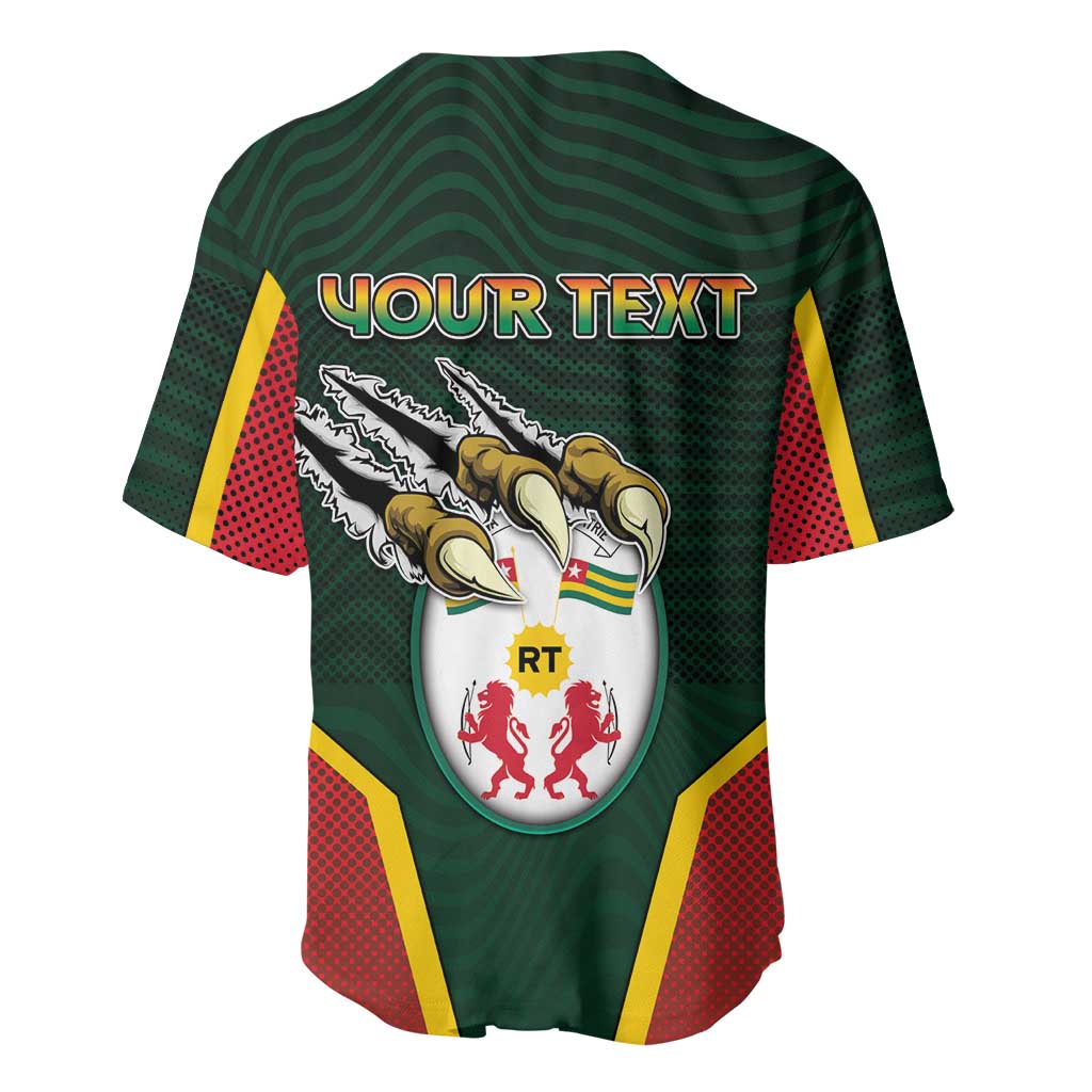 Personalized Togo Baseball Jersey Lion Claw Flag Sport Style - Wonder Print Shop