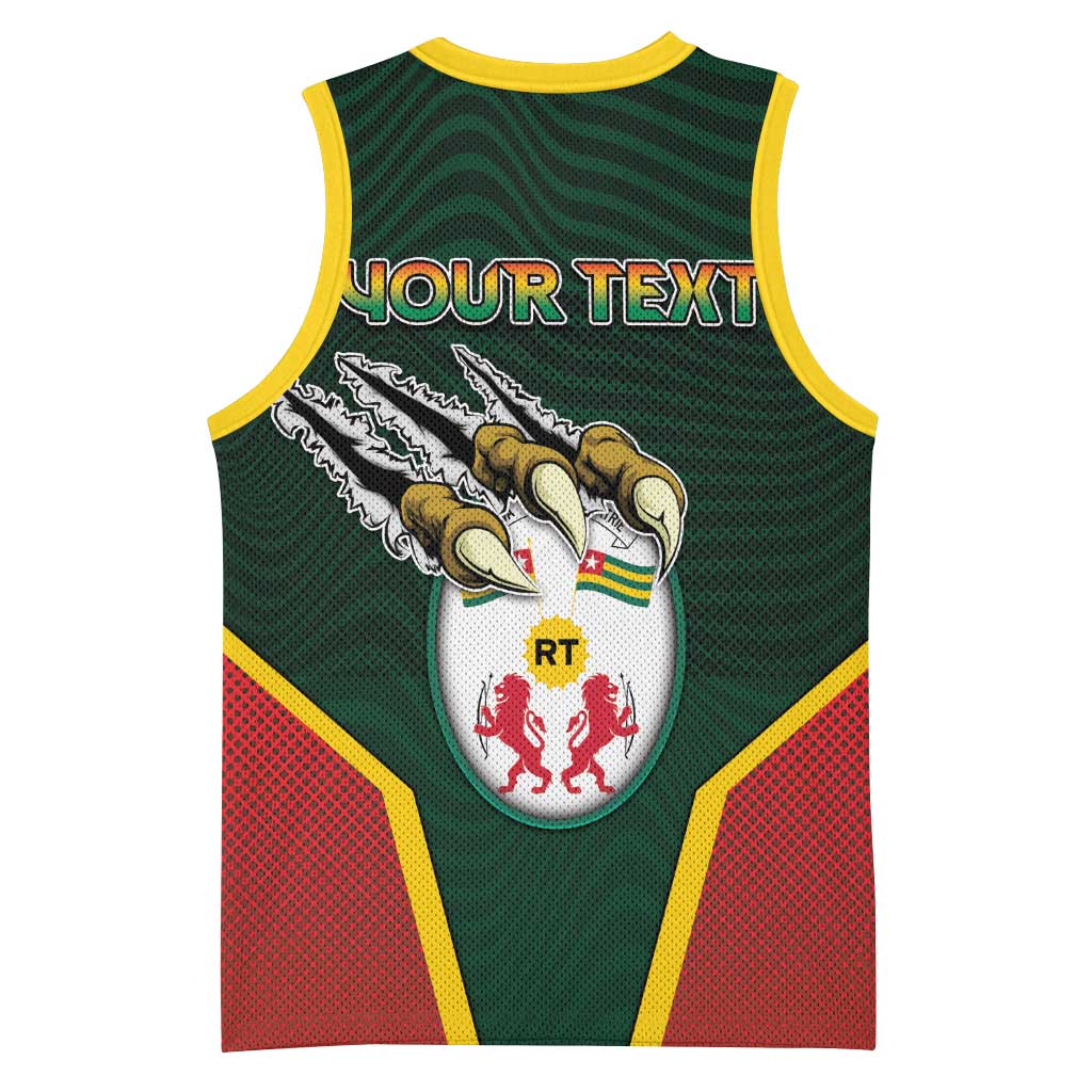 Personalized Togo Basketball Jersey Lion Claw Flag Sport Style - Wonder Print Shop