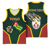 Personalized Togo Basketball Jersey Lion Claw Flag Sport Style - Wonder Print Shop