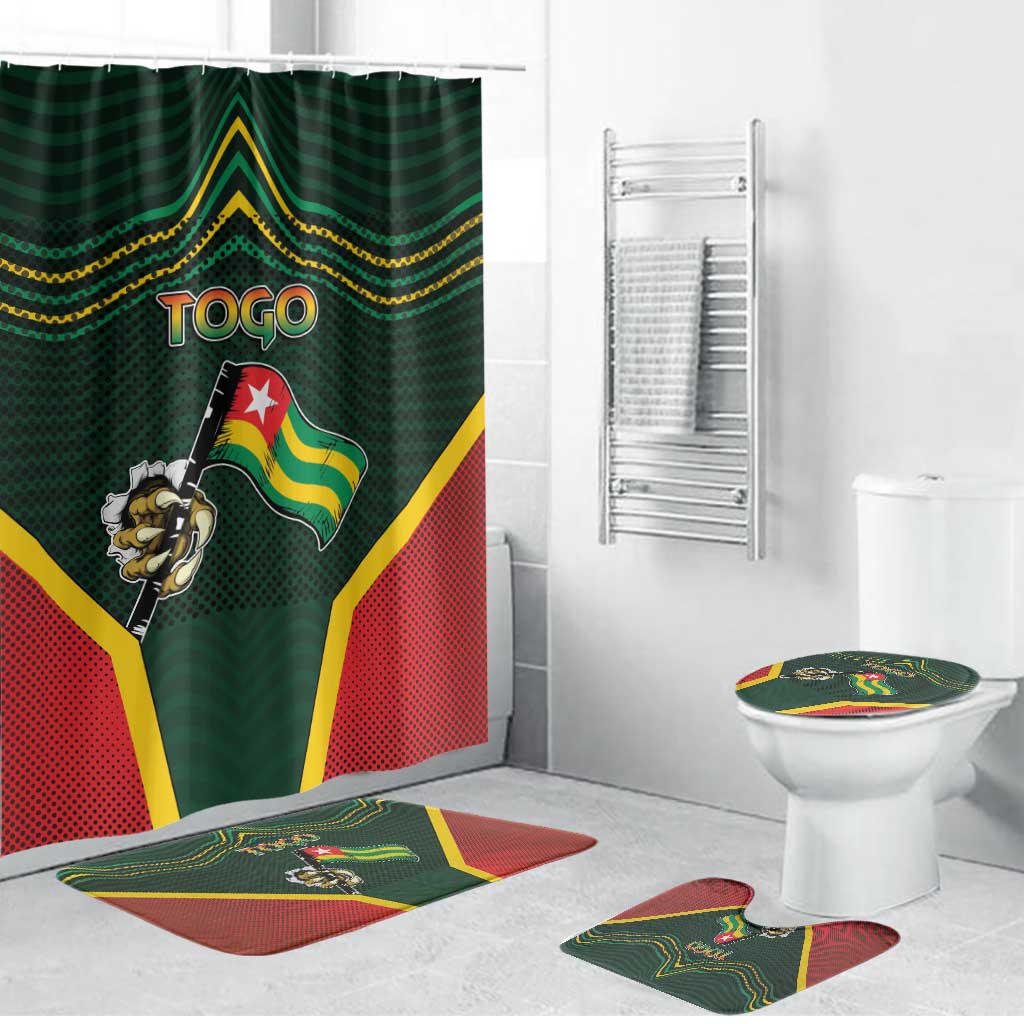 Togo Bathroom Set Lion Claw Flag Sport Style - Wonder Print Shop