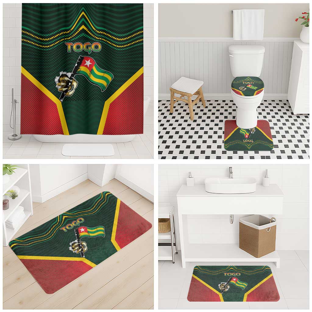 Togo Bathroom Set Lion Claw Flag Sport Style - Wonder Print Shop